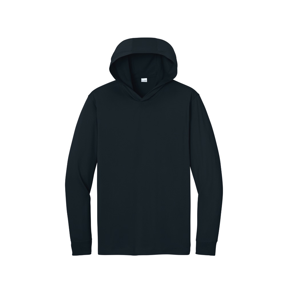 Corner Stone Workwear Pro Long Sleeve Hooded Tee CS440LSH Navy