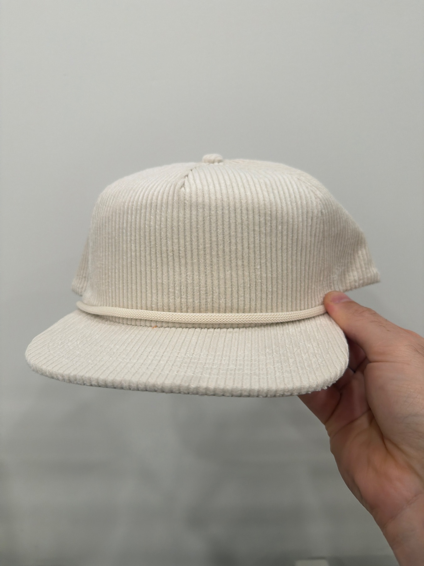 LOCALE Five-Panel Rope Cap - WILSON WILSON Rope Cap Ivory Corduroy