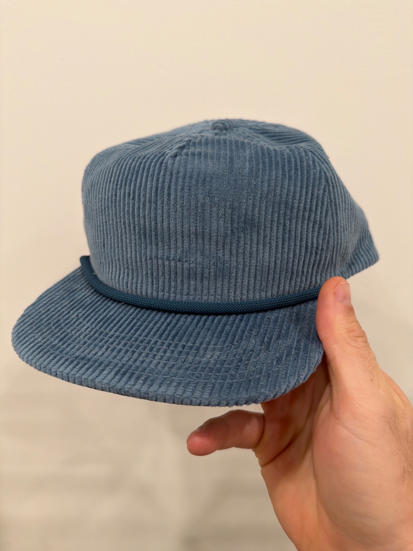 LOCALE Five-Panel Rope Cap - WILSON WILSON Rope Cap Lake Blue Corduroy