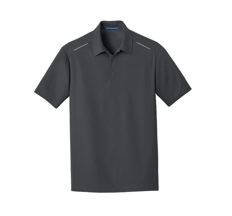 Port Authority Pinpoint mesh Polo K580 Battleship Grey