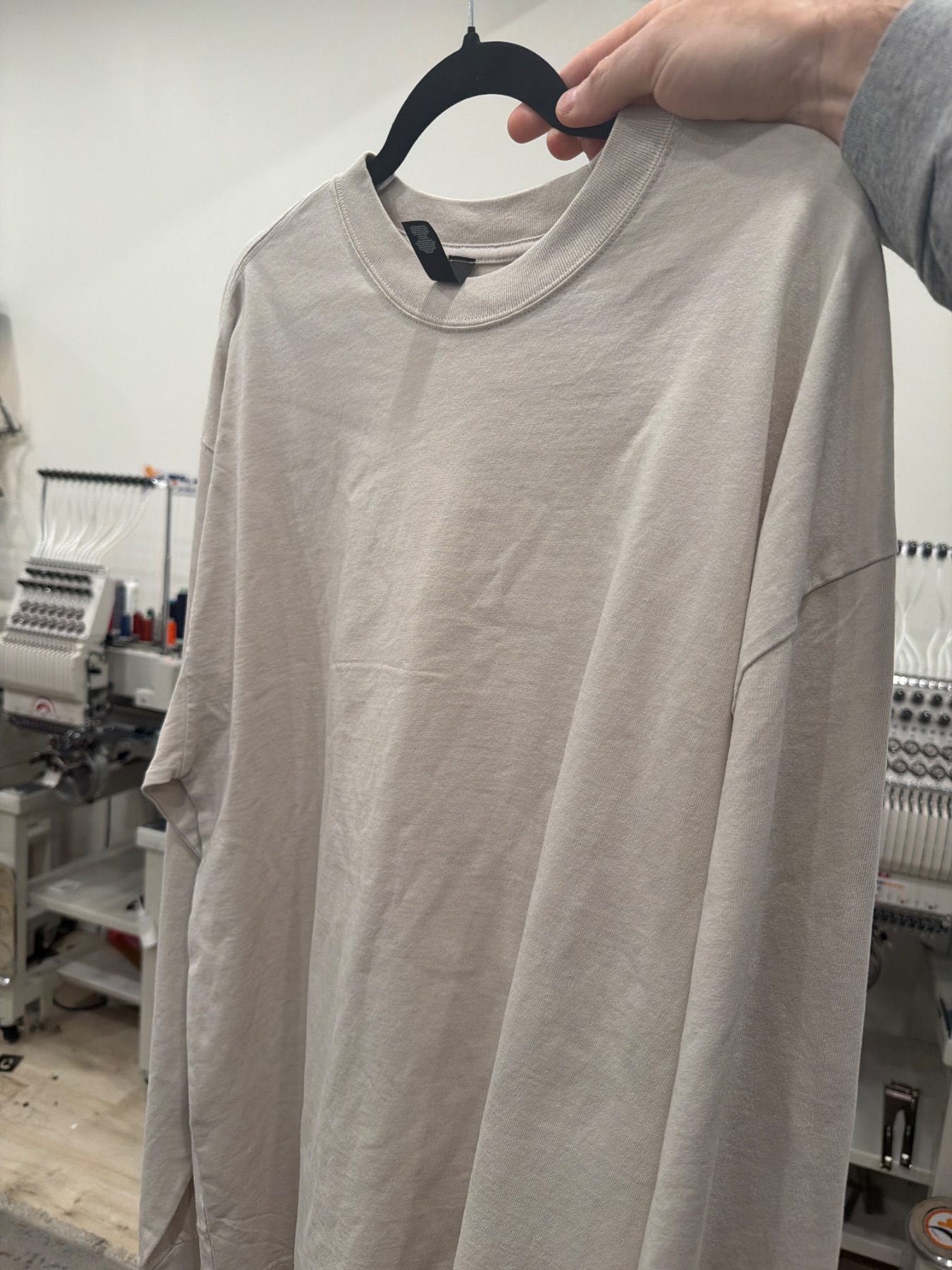 As Colour Heavy Faded L/S Tee 5083 Faded Bone