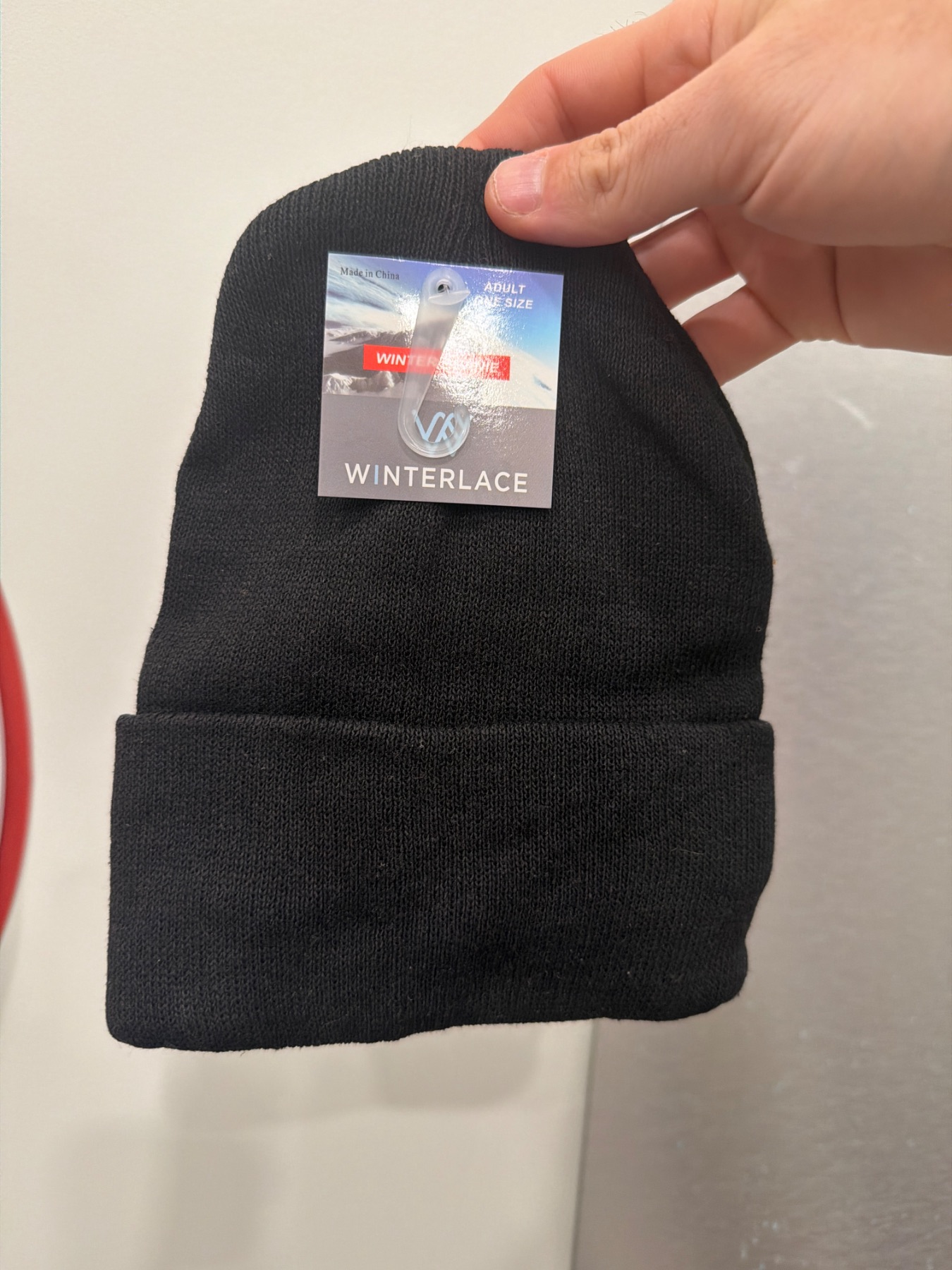 Winterlace Cuffed Beanie Amazon Brand Black
