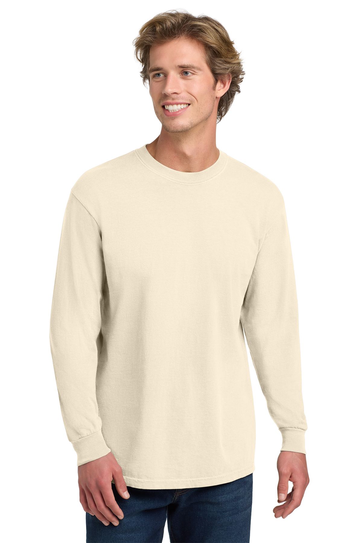 Comfort Colors Heavyweight Ring Spun Long Sleeve Tee 6014 Ivory